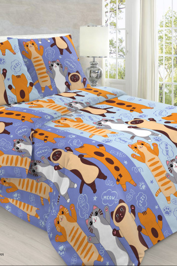 КПБ Классический бязь Кот - батон 